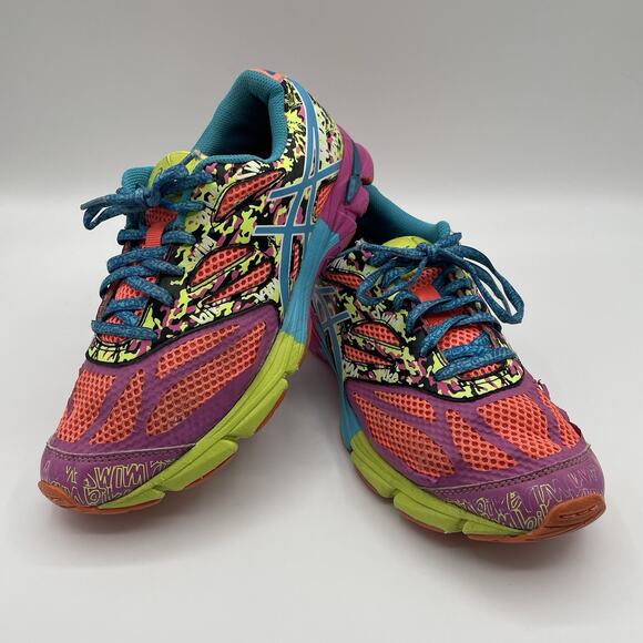 Asics Girl Kids Gel-Noosa Tri 10 GS Running Shoes Colorful C523N Size 6 - Picture 3 of 8